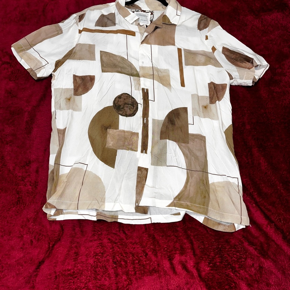 Abstract Patterned Men's Shirt